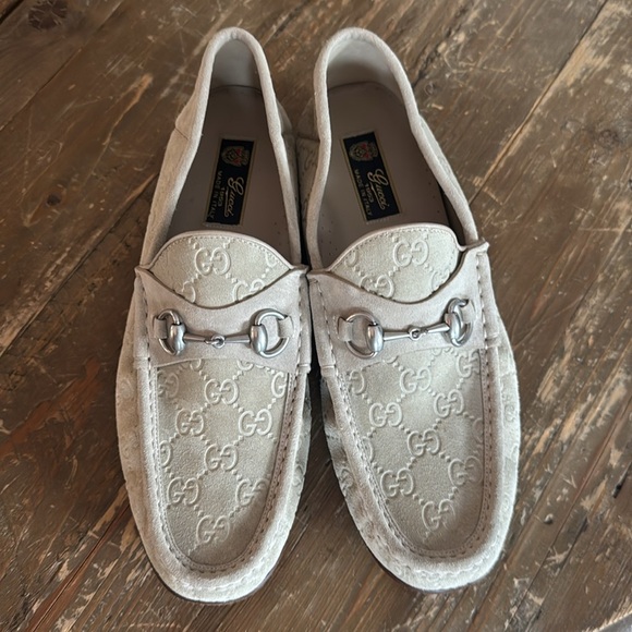 Gucci Men's Horsebit 1953 Loafer Oatmeal Size 10 MSRP $1,050 - Picture 7 of 11